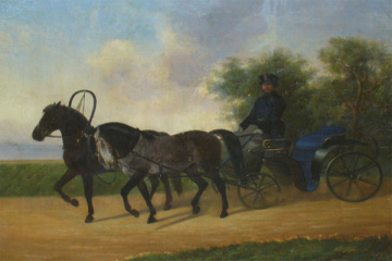 Коляска с кучером. 1853